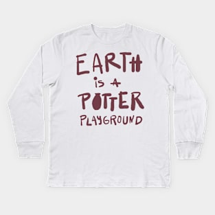 Pottery teacher playground Kids Long Sleeve T-Shirt